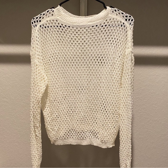 Mesh Top in Antique White Sz M - Picture 4 of 6
